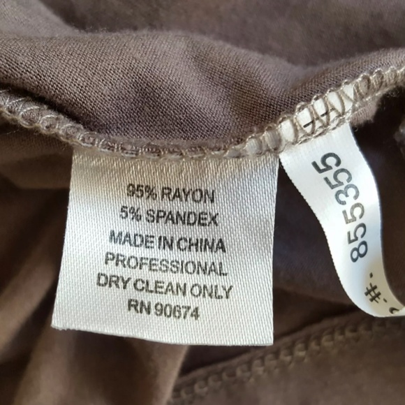 Boston Proper Knit Maxi Dress Sequin Beaded Size L Taupe Tie-back Long Formal - Picture 5 of 5